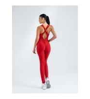 Kelebek Askılı Arkası Büzgülü ( Scrunch Butt ) Spor Tayt Tulum