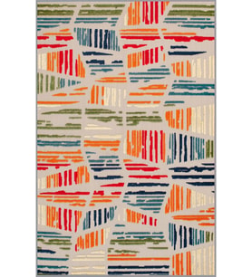 Eliana Home Baskılı, Yıkanabilir Kaymaz Taban Salon Halısı LNA1779 100x150 cm (Kırmızı)