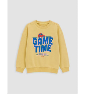 LC WAIKIKI Sarı Baskılı Erkek Çocuk Sweatshirt