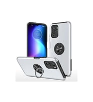Xiaomi Poco F3 Kılıf Elit Yüzüklü Kapak - Gümüş