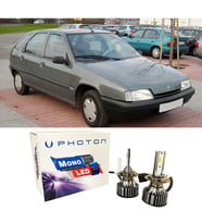 Citroen ZX Led Xenon Uzun + Kısa Far Ampulü H4 Mono Yeni Seri Beyaz