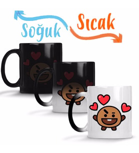 BT21 Shooky Bts Sihirli Kupa Bardak Porselen