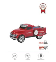 Torima D54 Kırmızı Pickup Araba Bluetooth Hoparlör Güneş Enerjili Speaker