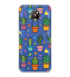 PrintiFy General Mobile GM 20 ile Uyumlu 1mm Slim Fit Water Color 4 Baskılı Şeffaf  Kılıf