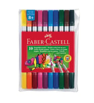 Faber Castell Çift Uçlu Keçeli Kalem 10 Renk 151110
