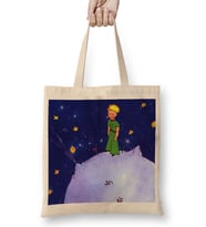 Le Petit Prince Küçük Prens 06 Bez Çanta Uzun Saplı