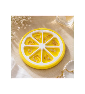 Renkli Limon Dilimi Temalı Çok Bölmeli Takı Düzenleyici