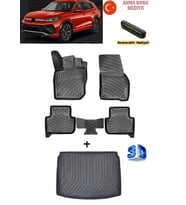 Rizline Volkswagen Tiguan 2024 Sonrası Uyumlu 3D Havuzlu Paspas ve Bagaj Havuzu Seti (Stepneli - Alt Kademe) ASMA KOKU VE NUMARATÖR HEDİYELİ