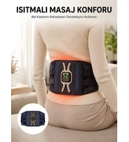 Isıtmalı Bel ve Bacak Masaj Kemeri Vücut Destekli