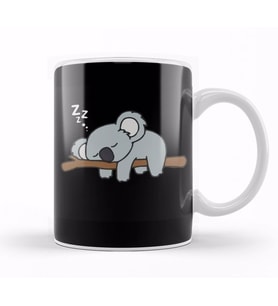 Cute Lazy Koala Bear Napping Funny Gift For Zoo Animal Lover 01 Kupa Bardak Porselen