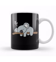 Cute Lazy Koala Bear Napping Funny Gift For Zoo Animal Lover 01 Kupa Bardak Porselen