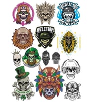 Kuru Kafa Sticker Set-3 12 Parça Telefon, Tablet, Defter, Laptop Sticker