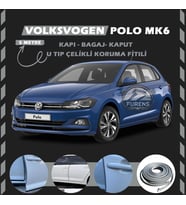 Volksvogen Polo MK6 Oto Araç Kapı Koruma Fitili 5metre Parlak Gri Renk