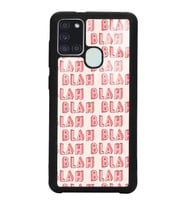 Samsung A21s Uyumlu Blah Blah Tasarımlı Glossy Telefon Kılıfı