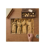 Paris Notre Dame Katedrali Tasarımı 240 parça Ahşap Puzzle Ahşap Kutuda MP03045