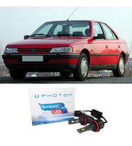 Peugeot 405 Led Xenon Uzun + Kısa Far Ampulü H4 Ultimate 9500 Lumens Yeni Seri Beyaz