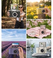 4k Dijital Retro Video Kamera 48mp 18x Zoom Flaşlı (32gb) Kart Dijital Vlog Fotoğraf Makinesi Türkçe