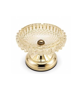 Kişiye Özel Metal Ayaklı Cam Küllük - 16x11cm