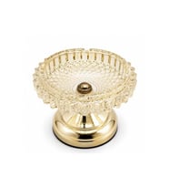 Kişiye Özel Metal Ayaklı Cam Küllük - 16x11cm