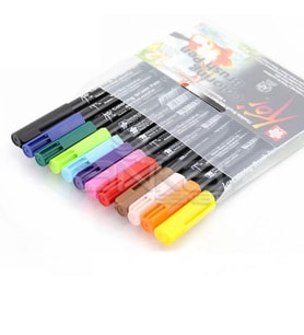 Sakura Koi Coloring Brush Pen Fırça Uçlu Kalem 12li Set