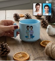 Kişiye Özel Karikatürlü Kankaya Erkek Kardeşe Abiye Hediye T Pastel Kupa Doğum Günü Hediyesi