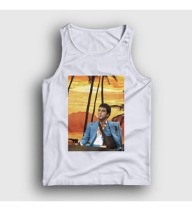 Presmono Unisex Beyaz Hawaii v2 Film Scarface Atlet 250953tt