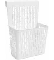 Kapak Üstü Plastik Askılı Dolap Düzenleyici Sepet, 24 x 9 x 32 cm, Plastik Organizer, Mutfak, Banyo ve Ofis Düzenleyici – 1 Adet