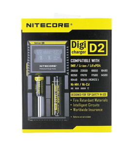 Nitecore D2 Digi Charger Li-Ion / Ni-Cd / Ni-Mh / Lifepo4 Dijital Pil