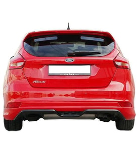 Ford Focus Uyumlu 3 Hatchback Makyajlı (2015-2018) Arka Tampon Eki - Difüzör (Plastik)