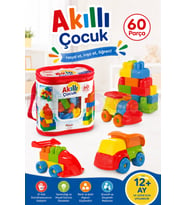 Akıllı Çocuk (60 Parça) - Büyük Parça Lego - Lego Setleri - Bloklar - Bebek Lego