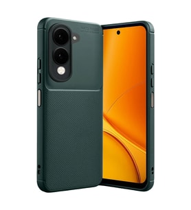 Vivo Y29s Auto Focus Karbon Kapak - Koyu Yeşil