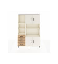 Arges Dolap 8 Raflı 4 Çekmeceli 4 Kapaklı 132x30x195 Aytaşı-Aytaşı/Çam