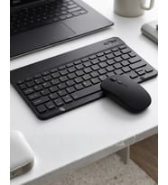 Kablosuz Bluetooth Klye Mouse Seti Wireless Sessiz İnce Tasarım Çoklu Uyumlu