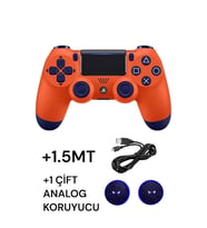Playstation 4 DualShock Yeni Nesil V2 Gamepad + 1.5 MT Şarj Kablo + 1 Çift Analog Başlığı