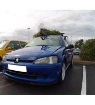 Peugeot 106 uyumlu ÇUPRA Ön Tampon Lipi Cupra Lip 3 Parça