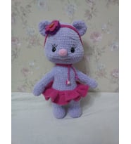 Kadife Ayıcık Amigurumi Organik Oyuncak