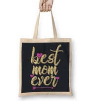 Best Mom Ever Mothers Day Anneler Günü Bez Çanta Uzun Saplı