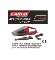 Carub Çakmaklık Girişli Oto Temizleyici Araç Süpürgesi 12v Ultra Çekim