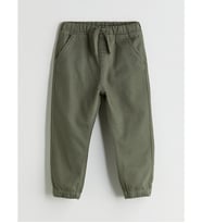 LCW Kids Haki Beli Lastikli Erkek Çocuk Jogger Pantolon