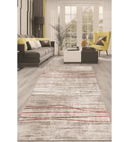 Dijital Kaymaz Taban Yıkanabilir Modern Renkli Salon Halısı Mutfak Halısı Yolluk ND-HT-701 (Bej)