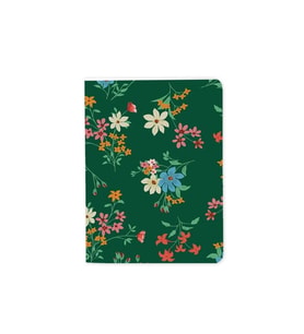 DEFFTER FABOOKS TERZİ DİKİŞ KARTON KAPAK MİNİ ÇİÇEKLİ ÇİZGİLİ DEFTER A5 32 YP.