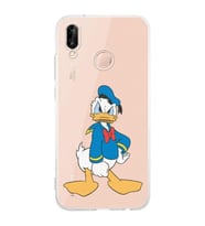 Huawei P20 Lite Uyumlu Baskılı Yumuşak Silikon Şeffaf Telefon Kılıfı