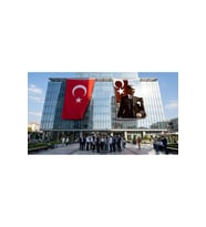 Gazi Mustafa Kemal Atatürk Bayrak ve Türk Bayrağı Premium Raşel Kumaş 2'li Set 10x15 metre ATA16