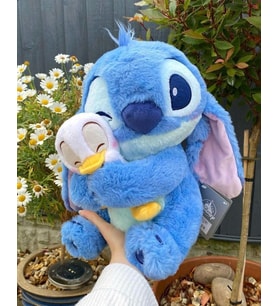 30 cm sevimli ördeğe sarılan peluş stitch ve lilo arkadaş canlısı stitch duck ördek stitch