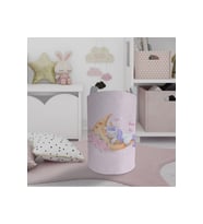 MEKTA HOME BEBEK VE ÇOCUK ODASI Aya Sarılan Unicorn Desenli Pembe Oyuncak Sepeti