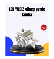 Mey İthalat® Dekoratif Yıldız Peri Led Perde 3x3 Metre Ortam Işığı