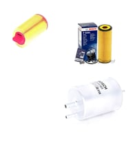 Bosch Filtre Bakım Seti Mercedes C200 W203 2003-2007 Benzinli Hava + Yağ f. + Yakıt Filtre Bosch