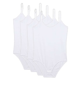 4 Adet İp Askılı Kadın Çıtçıtlı Body Beyaz