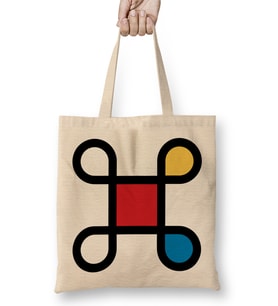 Mondrian in Command Bez Çanta Uzun Saplı