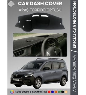 RENAULT KANGOO EXPRESS (2021-2024) Torpido Örtüsü Ön Göğüs Koruma Torpido Koruma Araca Özel Tam Uyum